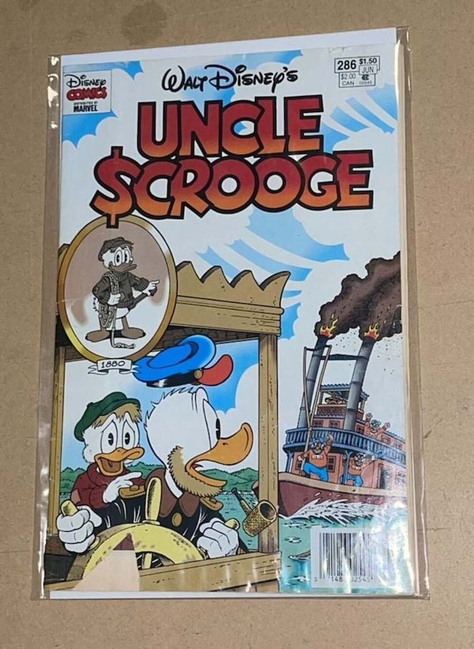 VG Walt Disney's UNCLE SCROOGE #286 Life and Times Origin 2003 Gladstone NM (9.4
